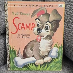 Scamp The Adventures of a Little Puppy 1957 "E" Edition A Little Golden Book